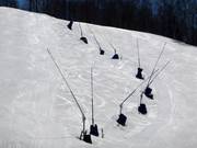 Snow guns on the slopes
