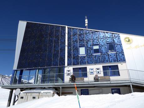 Albula Alps: environmental friendliness of the ski resorts – Environmental friendliness St. Moritz – Corviglia