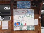 Orientation board at the Chard du Beurre valley station