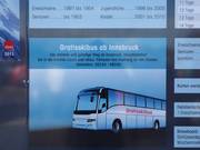 Information boards reminding guests of the free ski bus are placed throughout the ski area.