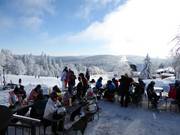 Sun terrace at the Almberghütte