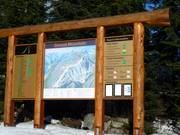Information board at Grouse Mountain