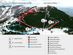 Trail map Piano Battaglia