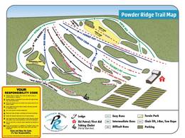 Trail map Powder Ridge