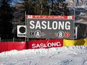 Slope signage in St. Christina