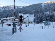 Train station directly at the valley station of the Almkopfbahn