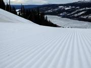 Groomed slope in the Åre ski resort