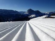 First-class slope grooming in the Gröden ski area