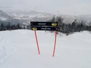 Sign-posting of the slopes in Raudalen