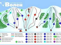 Trail map Volen – Yakhroma