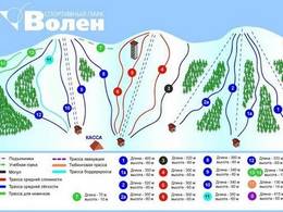 Trail map Volen – Yakhroma