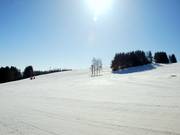 View from the village run to the slopes at the Tenne