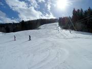 View of the difficult slope