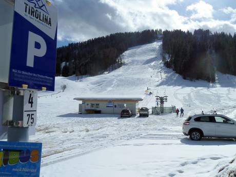 Kufsteinerland: access to ski resorts and parking at ski resorts – Access, Parking Tirolina (Haltjochlift) – Hinterthiersee