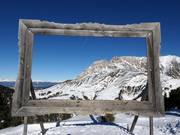 Picture frame with panoramic view of the Latemar