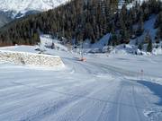 Freshly groomed slope in See