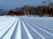 Perfectly groomed slope in Hanazono