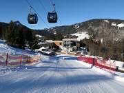 Slope to the new location of the valley station