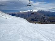 Very good slope grooming in the Coronet Peak ski area