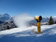High-performance snow cannon in Gryon