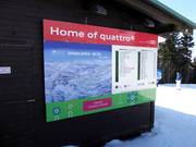 Slope map with current operating information in Horní Mísečky