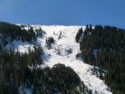 Steep mogul runs in the Pallavicini Bowl