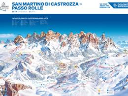 Trail map San Martino di Castrozza