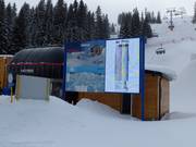 Digital information in the Jahorina ski resort