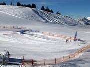 Large practice area at the mountain station of the Spieljochbahn