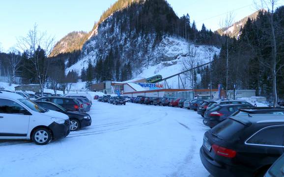 Ennstal Alps: access to ski resorts and parking at ski resorts – Access, Parking Wurzeralm – Spital am Pyhrn