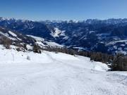 Difficult slope in the Sillian ski area