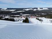 First-class slope preparation in the ski resort of Kläppen