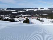 First-class slope grooming in the Kläppen ski area