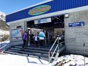 Well-maintained entry to the gondola lift