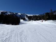 Slopes at the six-seater chairlift Zirbenjet