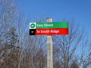 Slope signage in Sunday River