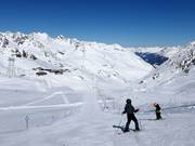 Easy and wide slope Nörderjoch