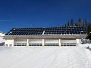 Photovoltaic system in the ski area