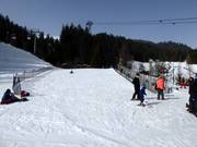 Practice slope with conveyor belt in Laax