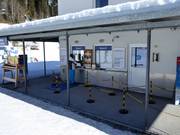 Well-maintained ticket area at the Großbergbahn