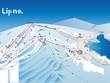 Trail map of the ski resort Lipno
