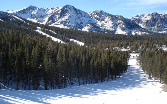 Skiing near June Lake