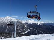 View over the ski area from Steinermandl