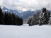 Typical descent at Mont Lachat