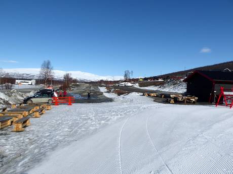 Västerbotten: access to ski resorts and parking at ski resorts – Access, Parking Hemavan
