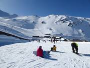 Practice slope with conveyor belts at Mt. Hutt