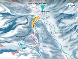 Trail map Gressoney-Saint-Jean – Weissmatten