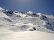 Freeride areas at Gemsstock