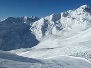 View of the slopes at the Oberen Scheid
