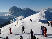 View from the Seceda of the Sassolungo